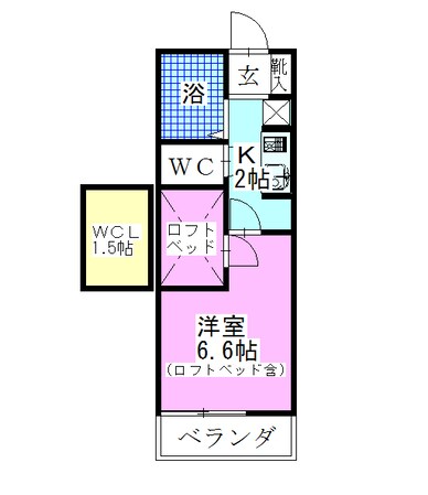 レオパレスヴィーゼの物件間取画像